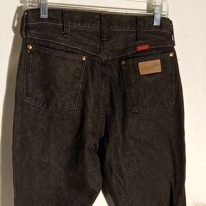 Women's Wranglers 100% Cotton Charcoal Black Almost Like No Stretch Good Conditi